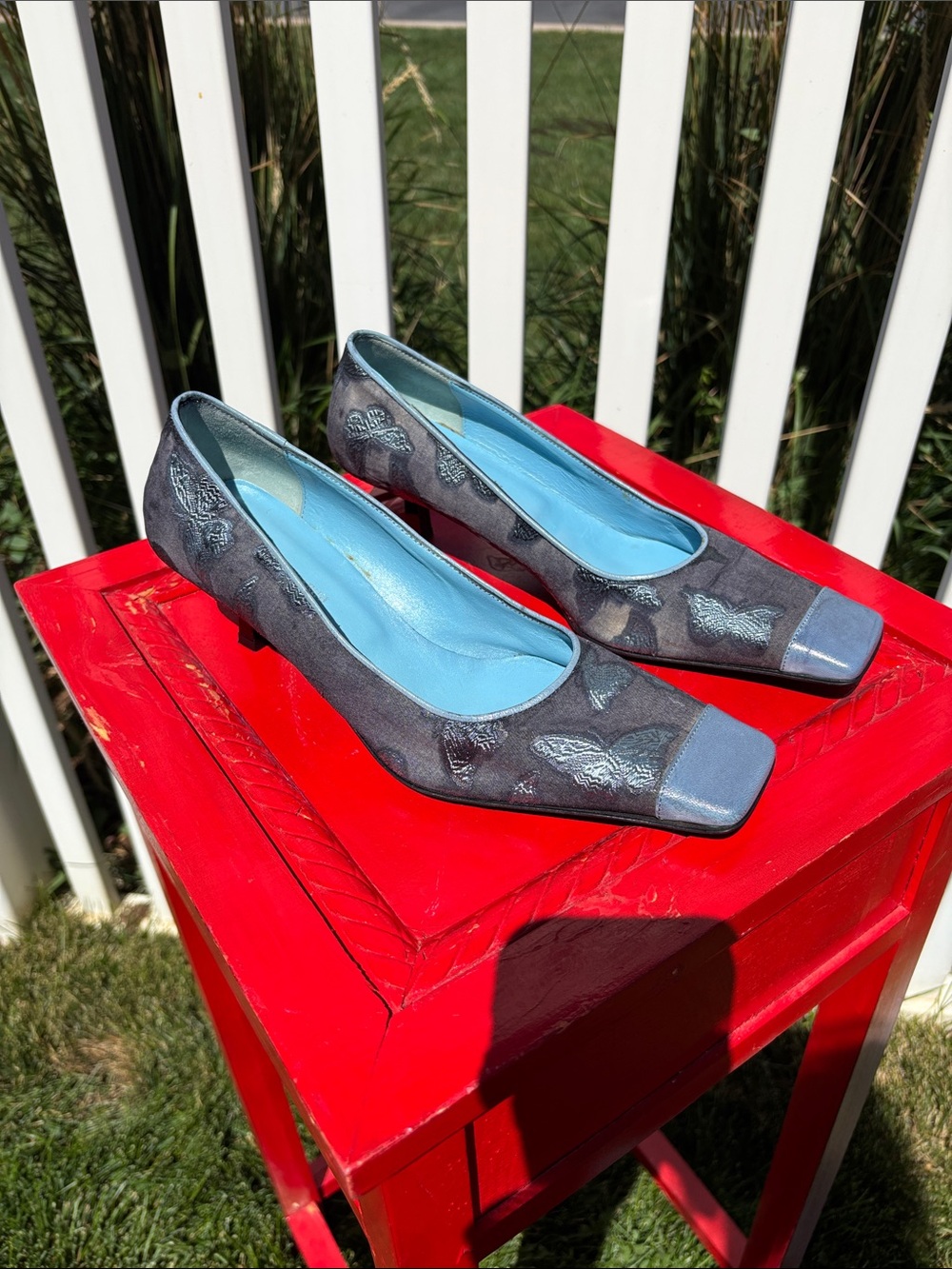 Rodolfo Zengarini Italia Kitten Heels Size 7.5